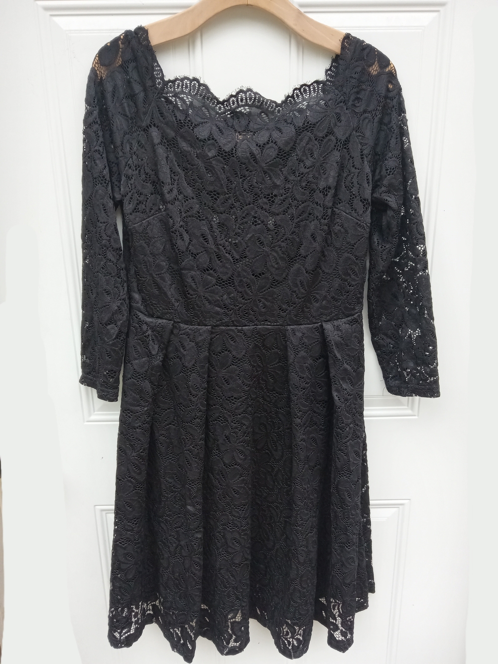 Missmay Retro Gorgeous City Black Lace Fit-and-Flare Dress XL